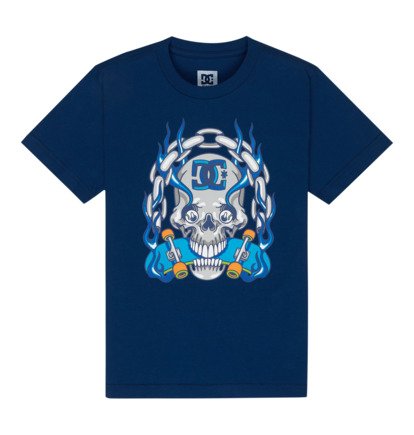 Burning Skull - Short Sleeve T-Shirt for Boys 8-16  EDBZT03455