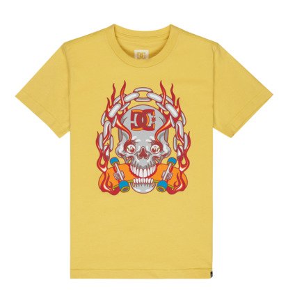 Burning Skull - Short Sleeve T-Shirt for Boys 8-16  EDBZT03455