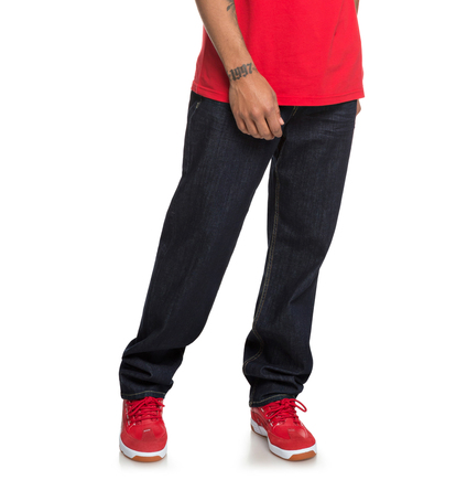 Worker Indigo Rinse - Relaxed Fit Jeans for Men  EDYDP03386