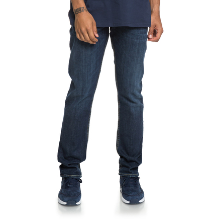 Worker Medium Stone - Straight Fit Jeans for Men  EDYDP03388