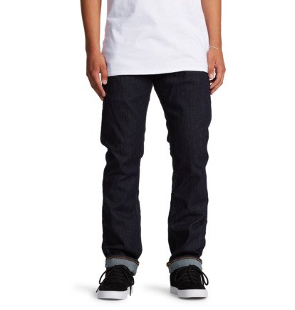Worker Indigo Rinse - Straight Fit Jeans for Men  EDYDP03400