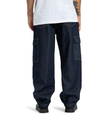 Worker Baggy Denim Cargo Rir - Denim Jeans for Men  EDYDP03428