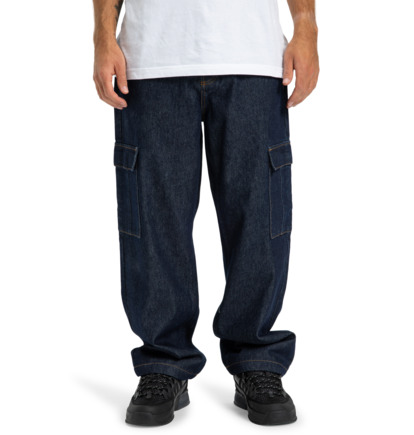 Worker Baggy Denim Cargo Rir - Denim Jeans for Men  EDYDP03428