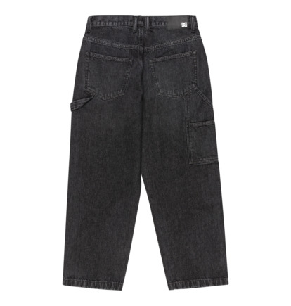 dcshoes, Worker Baggy Carpenter Bac - Pantaloni da carpentiere in denim da Uomo, BLACK (kvj0) Worker Baggy Carpenter Bac - Denim Carpenter Trousers for Men  EDYDP03432