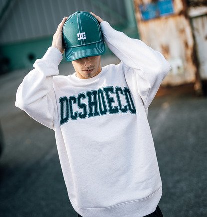 dcshoes, Varsity - Sweat pour Homme, SNOW HEATHER (scvw) Varsity - Sweatshirt for Men  EDYFT03547