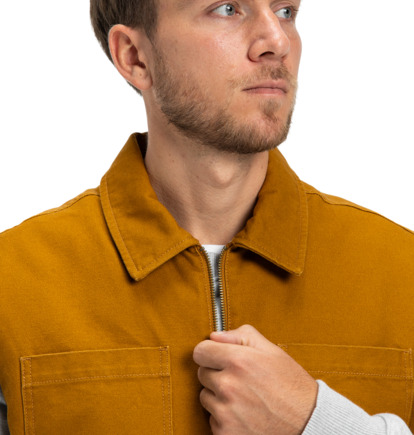 dcshoes, Keyless - Veste sans manches pour Homme, GOLDEN BROWN (cpd0) Keyless - Workwear Jacket for Men  EDYJK03264