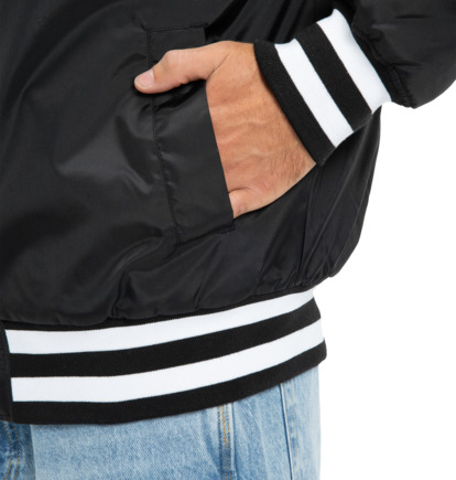 dcshoes, Substitute Bomber - Veste avec fermeture à bouton-pression pour Homme, BLACK (kvj0) Substitute Bomber - Jacket With Snap Closure for Men  EDYJK03266
