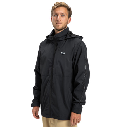 dcshoes, Tonic - Veste coupe-vent à capuche pour homme, BLACK (kvj0) Tonic - Hooded Windbreaker Jacket for Men  EDYJK03267