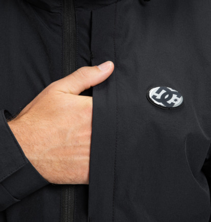 dcshoes, Tonic - Veste coupe-vent à capuche pour homme, BLACK (kvj0) Tonic - Hooded Windbreaker Jacket for Men  EDYJK03267