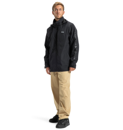 dcshoes, Tonic - Veste coupe-vent à capuche pour homme, BLACK (kvj0) Tonic - Hooded Windbreaker Jacket for Men  EDYJK03267