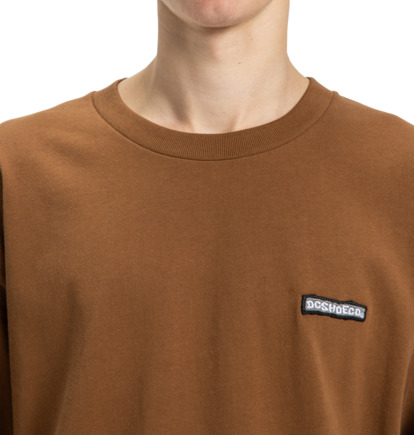 dcshoes, Patch It - Maglietta a maniche corte con taschino da Uomo, TOFFEE (cqf0) Patch It - Short Sleeve Pocket T-Shirt for Men  EDYKT03534