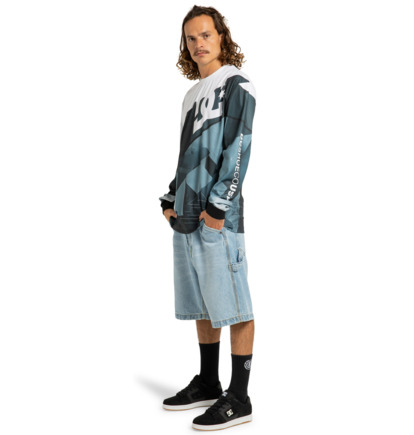 dcshoes, Burn Out - Long Sleeves T-Shirt for Men, MEDIUM GREY (kpvw) Burn Out - Long Sleeves T-Shirt for Men  EDYKT03535