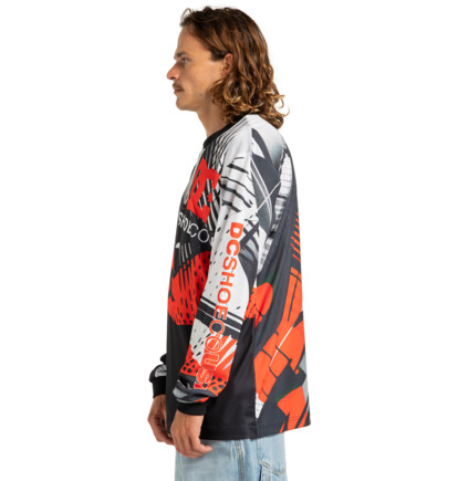 dcshoes, Burn Out - Long Sleeves T-Shirt for Men, ORANGE POPSICLE (nls0) Burn Out - Long Sleeves T-Shirt for Men  EDYKT03535