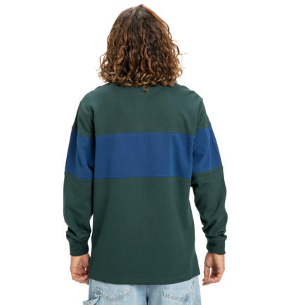 dcshoes, Second Half Polo - Maglia da rugby a maniche lunghe da Uomo, PONDEROSA PINE (gtp0) Second Half Polo - Long Sleeve Rugby Shirt for Men  EDYKT03536