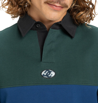 dcshoes, Second Half Polo - Maglia da rugby a maniche lunghe da Uomo, PONDEROSA PINE (gtp0) Second Half Polo - Long Sleeve Rugby Shirt for Men  EDYKT03536