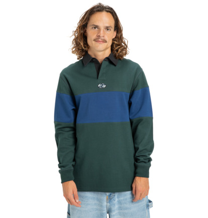 dcshoes, Second Half Polo - Maglia da rugby a maniche lunghe da Uomo, PONDEROSA PINE (gtp0) Second Half Polo - Long Sleeve Rugby Shirt for Men  EDYKT03536