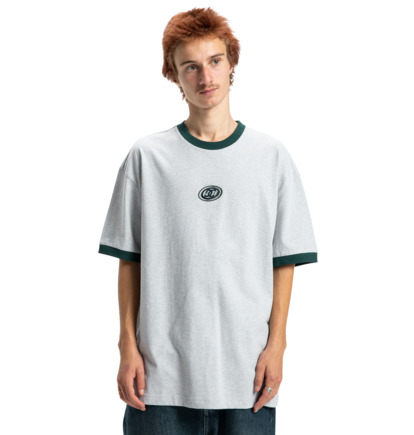 dcshoes, The Score - Maglietta a maniche corte da Uomo, LIGHT HEATHER GREY (sfrh) The Score - Short Sleeve T-Shirt for Men  EDYKT03538