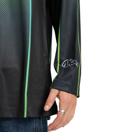 dcshoes, Sylem Jersey - Top Tecnico a Maniche Lunghe da Uomo, LIME GREEN (gjz0) Sylem Jersey - Technical Long Sleeve Top for Men  EDYKT03539