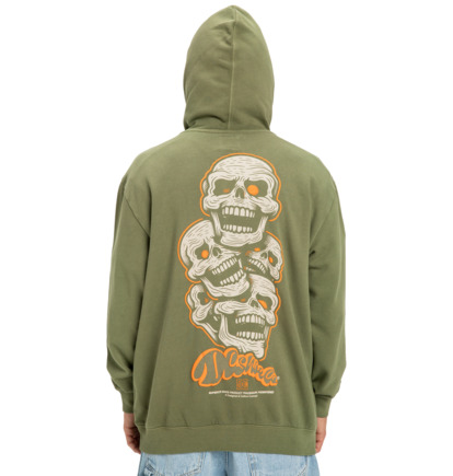 dcshoes, Laugh Stack - Hoodie for Men, BRONZE GREEN (gqq0) Laugh Stack - Hoodie for Men  EDYSF03249