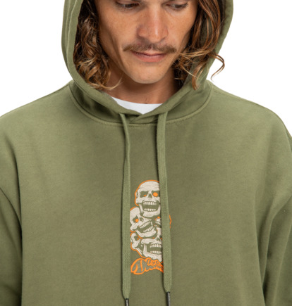 dcshoes, Laugh Stack - Hoodie for Men, BRONZE GREEN (gqq0) Laugh Stack - Hoodie for Men  EDYSF03249