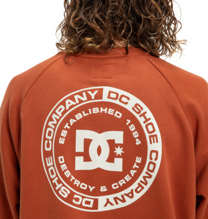 dcshoes, DC Corpo Raglan - Felpa da Uomo, PICANTE (nqv0) DC Corpo Raglan - Sweatshirt for Men  EDYSF03262
