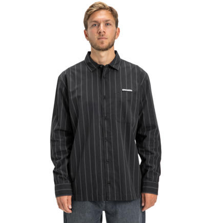 dcshoes, Long Lines - Long Sleeve Shirt for Men, BLACK (kvj0) Long Lines - Long Sleeve Shirt for Men  EDYWT03267