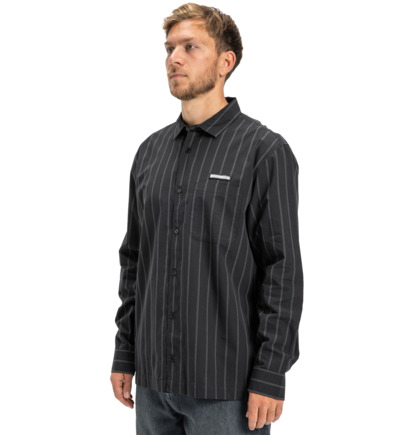 dcshoes, Long Lines - Long Sleeve Shirt for Men, BLACK (kvj0) Long Lines - Long Sleeve Shirt for Men  EDYWT03267