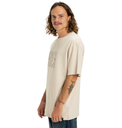 dcshoes, DC Star Filled - T-Shirt à manches courtes pour Homme, OATMEAL (tfl0) DC Star Filled - Short Sleeve T-Shirt for Men  EDYZT04348