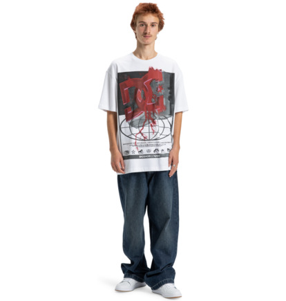 dcshoes, Global Storm - T-Shirt à manches courtes pour Homme, WHITE (wbb0) Global Storm - Short Sleeve T-Shirt for Men  EDYZT04350