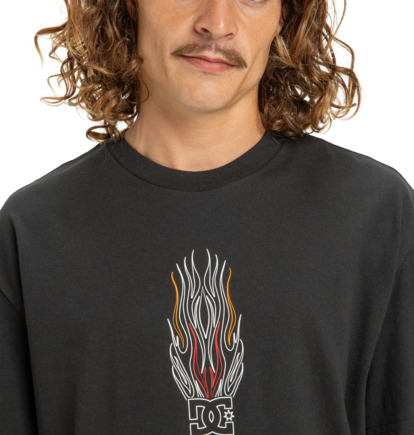 dcshoes, Burn Out - T-Shirt à manches courtes pour Homme, BLACK (kvj0) Burn Out - Short Sleeve T-Shirt for Men  EDYZT04356