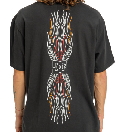 dcshoes, Burn Out - T-Shirt à manches courtes pour Homme, BLACK (kvj0) Burn Out - Short Sleeve T-Shirt for Men  EDYZT04356