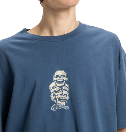 dcshoes, Laugh Stack - T-Shirt à manches courtes pour Homme, DARK DENIM (brq0) Laugh Stack - Short Sleeve T-Shirt for Men  EDYZT04359