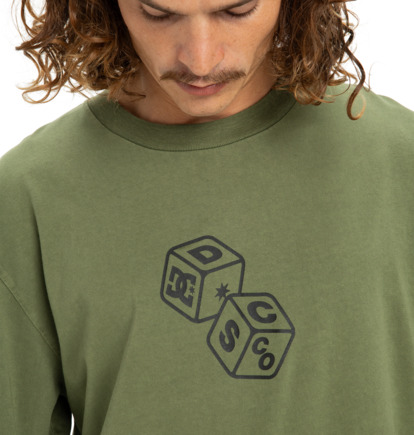 dcshoes, Hi Rolling Hls - T-shirt manches longues pour Homme, BRONZE GREEN (gqq0) Hi Rolling Hls - Long Sleeve T-Shirt for Men  EDYZT04365
