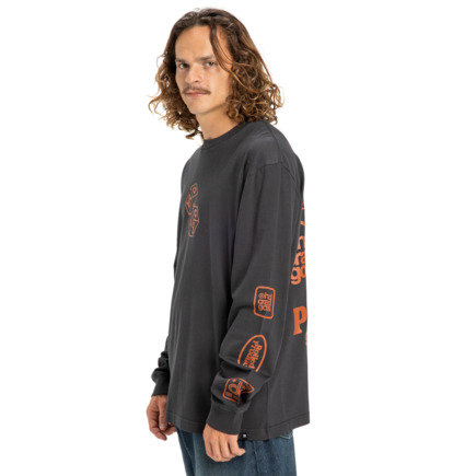 dcshoes, Hi Rolling Hls - T-shirt manches longues pour Homme, BLACK (kvj0) Hi Rolling Hls - Long Sleeve T-Shirt for Men  EDYZT04365