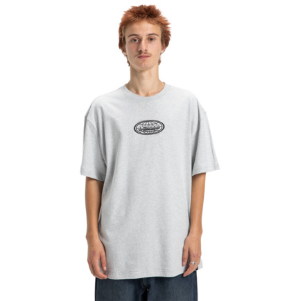 dcshoes, Trotter - Short Sleeve T-Shirt for Men, LIGHT HEATHER GREY (sfrh) Trotter - Short Sleeve T-Shirt for Men  EDYZT04371