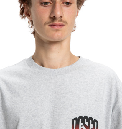dcshoes, Squash It - T-Shirt à manches courtes pour Homme, LIGHT HEATHER GREY (sfrh) Squash It - Short Sleeve T-Shirt for Men  EDYZT04372