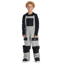 Roadblock - Kids's Grey Technical Snow/Ski Bib Pants | DC Shoes