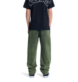 dcshoes, Worker Baggy Denim Bronze - Pantaloni in denim da Ragazzo 8-16, BRONZE GREEN (gqq0) Worker Baggy Denim Bronze - Denim Trousers for Boys 8-16  EDBDP03060