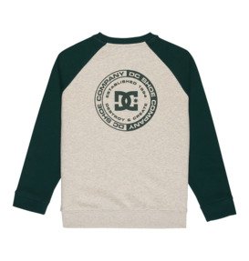 dcshoes, DC Corpo Raglan - Felpa da Ragazzo 8-16, PONDEROSA PINE (gtp0) DC Corpo Raglan - Sweatshirt for Boys 8-16  EDBSF03123