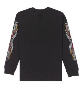 dcshoes, Burnt Out - Long Sleeve T-Shirt for Boys 8-16, BLACK (kvj0) Burnt Out - Long Sleeve T-Shirt for Boys 8-16  EDBZT03424