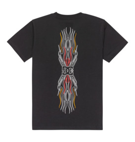 dcshoes, Burnt Out - Maglietta a maniche corte da Ragazzo 8-16, BLACK (kvj0) Burnt Out - Short Sleeve T-Shirt for Boys 8-16  EDBZT03425