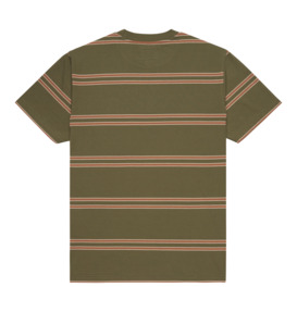 dcshoes, Maximize Stripe - Maglietta a maniche corte con taschino da Uomo, BRONZE GREEN (gqq0) Maximize Stripe - Short Sleeve Pocket T-Shirt for Men  EDYKT03537