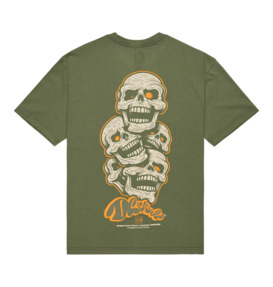 dcshoes, Laugh Stack - T-Shirt à manches courtes pour Homme, BRONZE GREEN (gqq0) Laugh Stack - Short Sleeve T-Shirt for Men  EDYZT04359