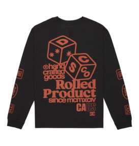 dcshoes, Hi Rolling Hls - T-shirt manches longues pour Homme, BLACK (kvj0) Hi Rolling Hls - Long Sleeve T-Shirt for Men  EDYZT04365