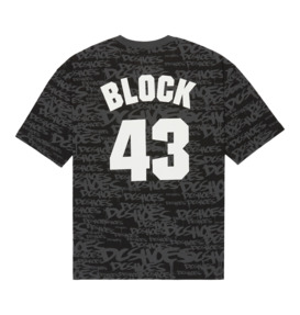 dcshoes, Block 43 HSS - Camiseta para hombre, BLACK (kvj0) Block 43 HSS - T-Shirt for Men  EDYZT04386