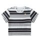 BLACK/ WHITE UNEVEN STRIPE (xmws)