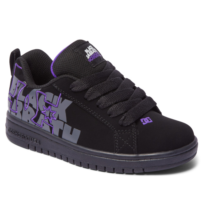 DC x Black Sabbath Court Graffik - Leather Shoes for Boys ADBS100303