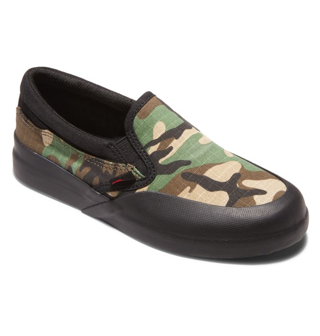 DC Infinite - Slip-On Leather Shoes for Kids  ADBS300356