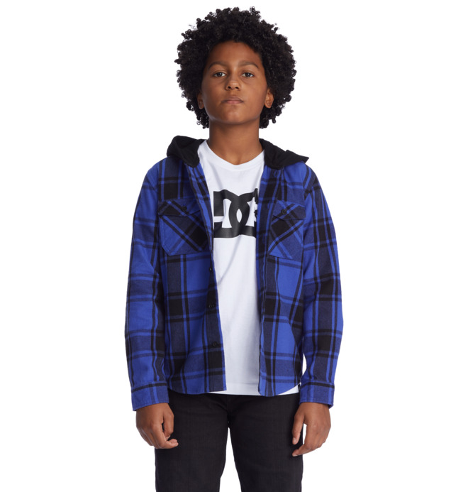 Ruckus Ed Long Sleeve Hooded Shirt for Boys DC Shoes