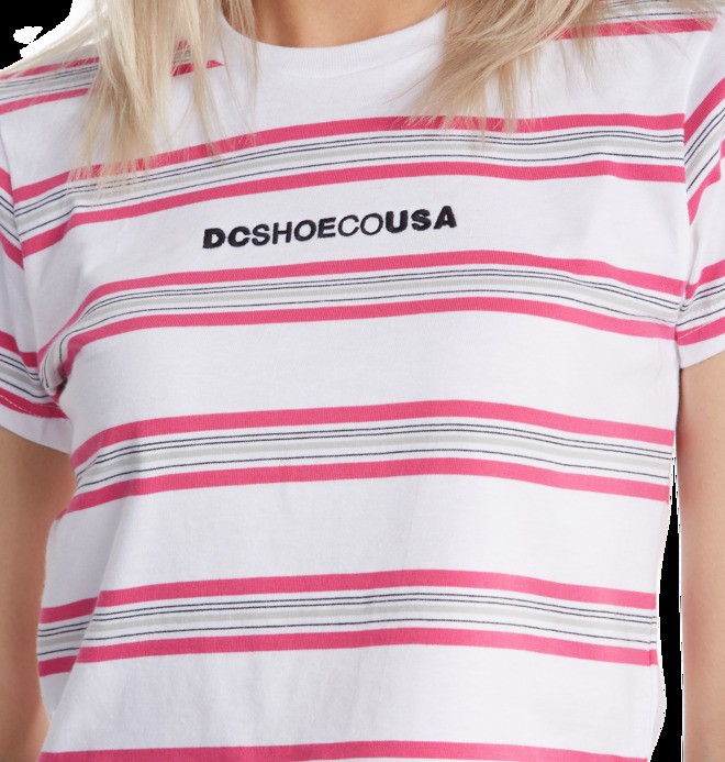 Effortless Stripe - Cropped T-Shirt for Women  ADJKT03014